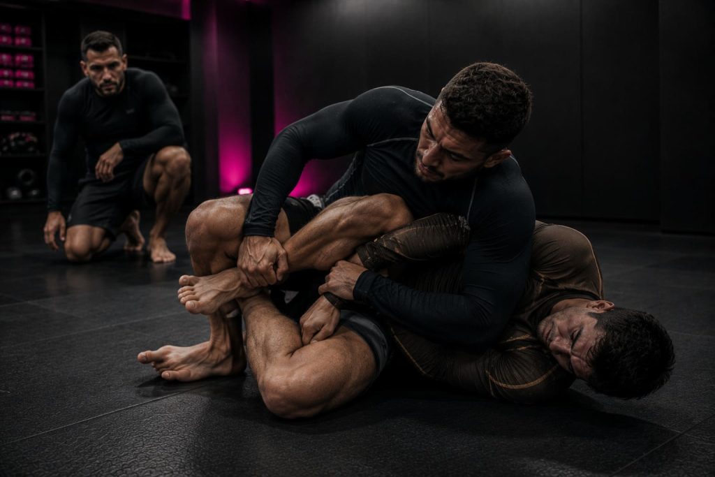 No-Gi Jiu-Jitsu training