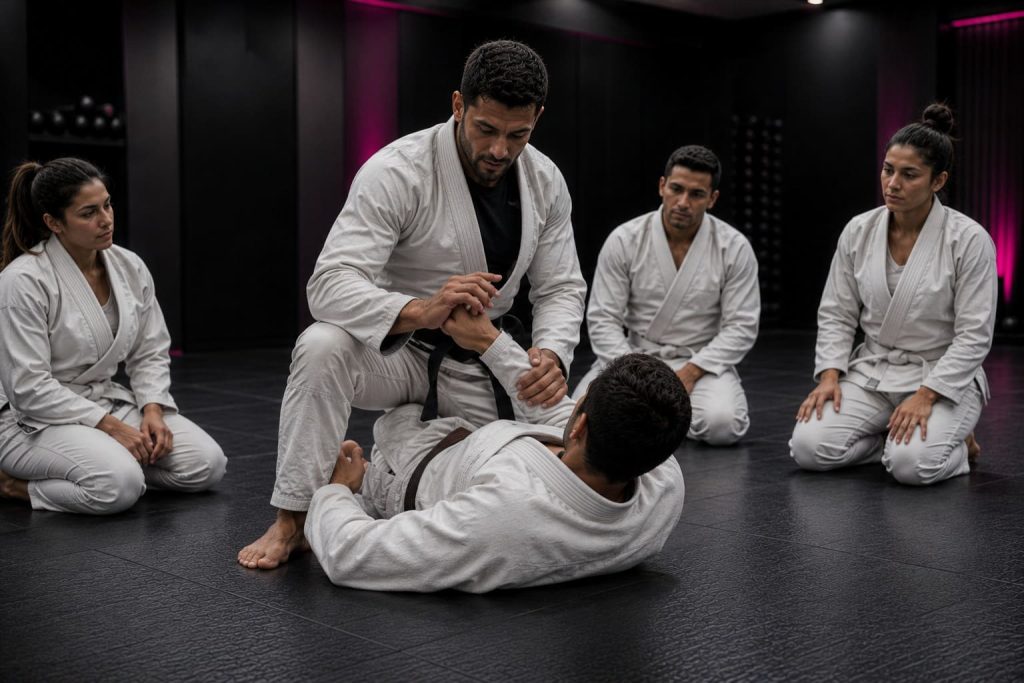 White belt beginner Jiu-Jitsu class